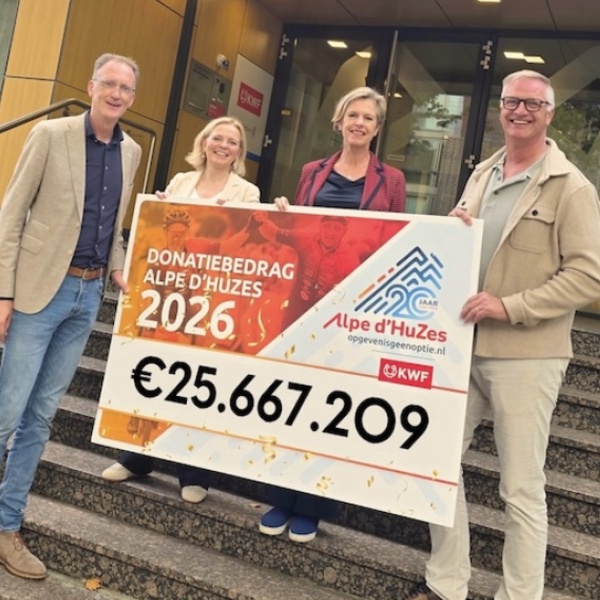 Recordopbrengst Alpe d’HuZes 2026: € 25,6 miljoen